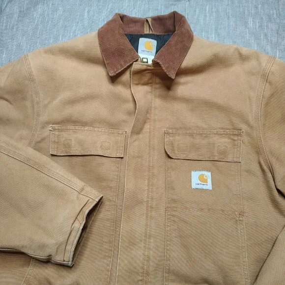 Carhartt Jacket Size XL 44 Tall Brown Arctic Duck Canvas Insulated Traditional - Picture 6 of 9